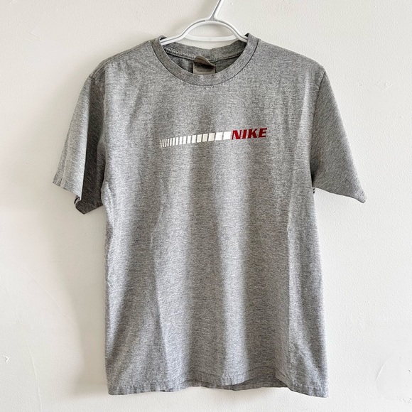 Nike Other - Vintage y2K Nike Gray Tee with Red Logo